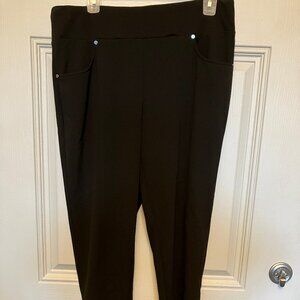 WOMEN'S BLACK STYLE & CO. POLYESTER SIZE 2X DRESS SLACKS